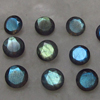 8x8 mm - AAAA - Really High Quality Labradorite - Faceted Round Cut Stone Every Single Pcs Have Amazing Blue Fire Super Sparkle 10 pcs